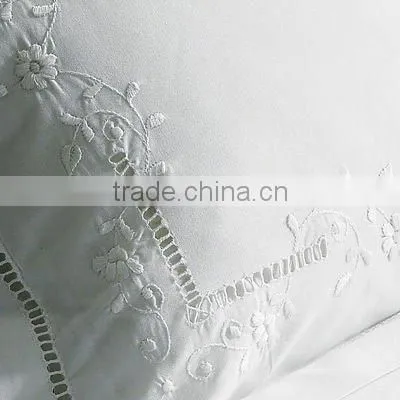 hand hemstitch bed sheet
