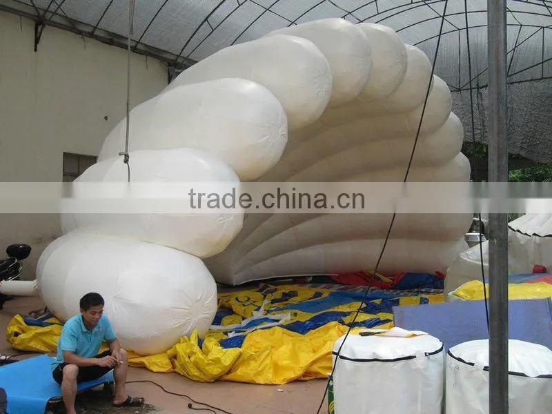Inflatable shell tent for events