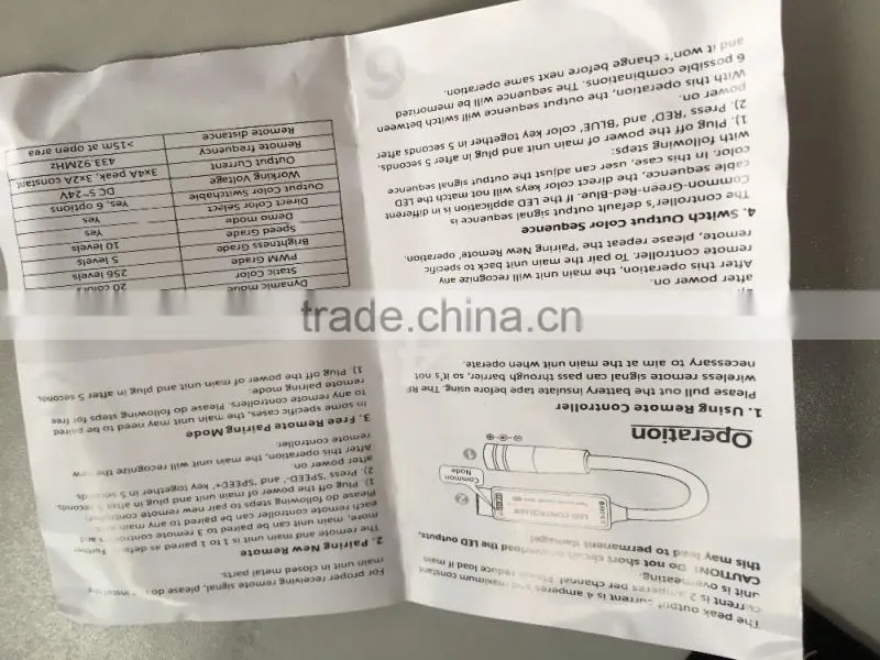 China Factory Price 17 key mini LED light controller