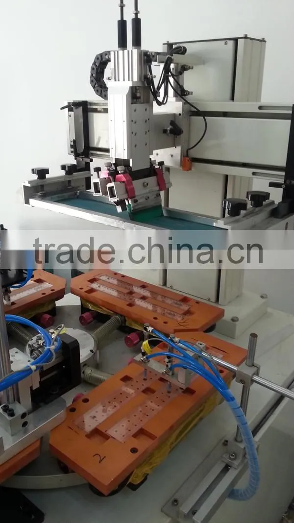 Automatic plastic ruler screen printing machine with dryer system GW-RUL-A