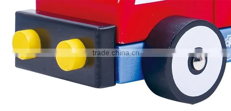 Hot Sale Promotional Small Red Wooden Baby Car Toy