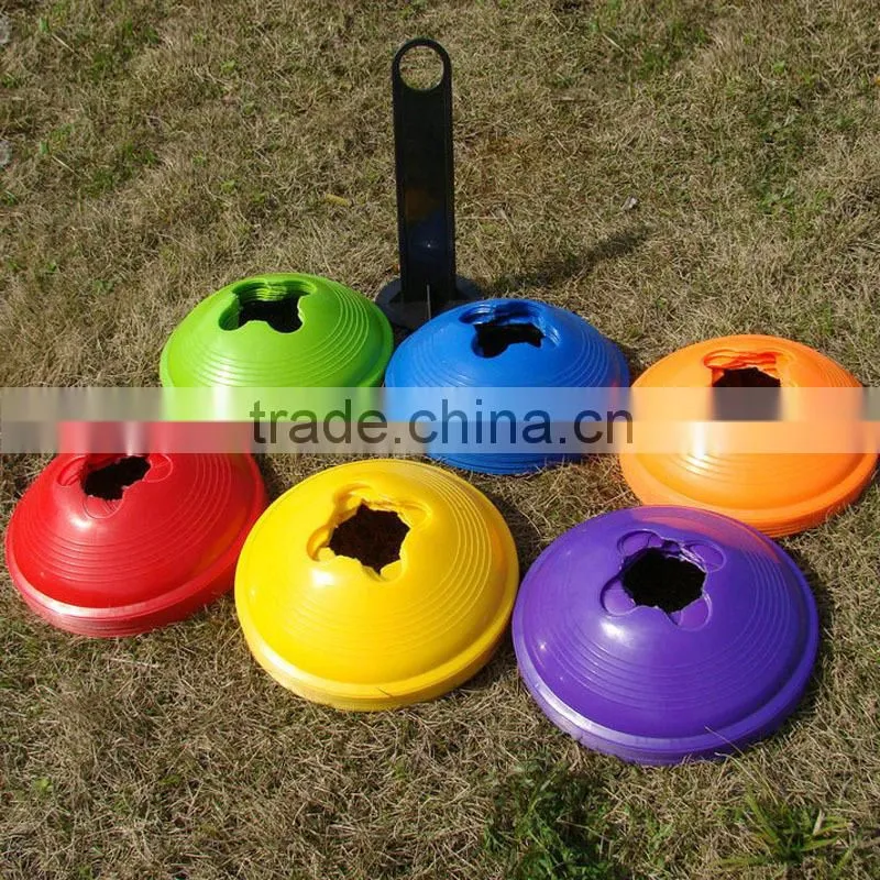 9"Plastic Marker Cone Equipment Soccer Training Dome Cones Set
