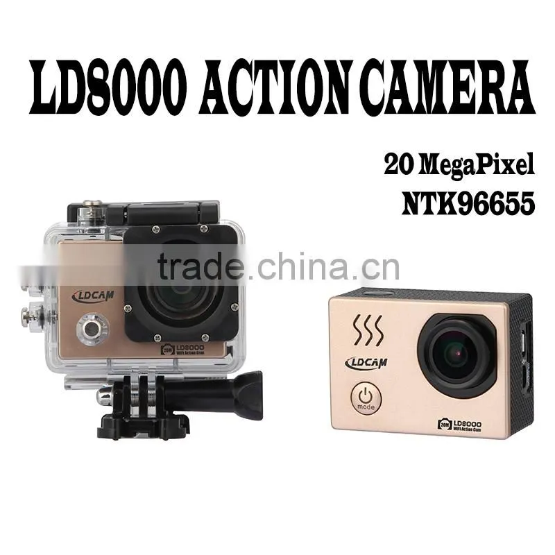 FHD1080P WIFI action camera 2.0inch display 20Megapixel action camera