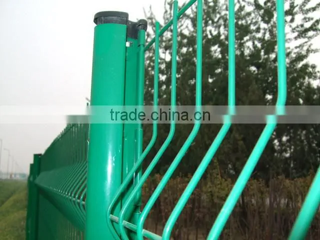 pvc coated wire mesh fence panel/steel welded wire mesh fence