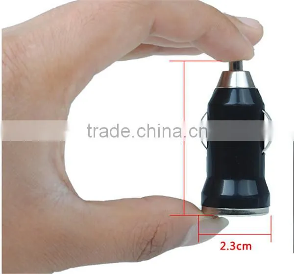 Universal 1 Amp Mini Auto Adapter Auto plug adapter with White LED indicator light