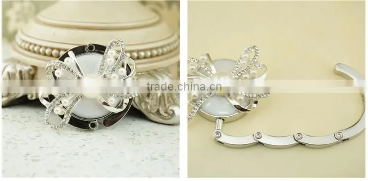 Custom Folding Purse Hanger with Epoxy Logo for Wholesale