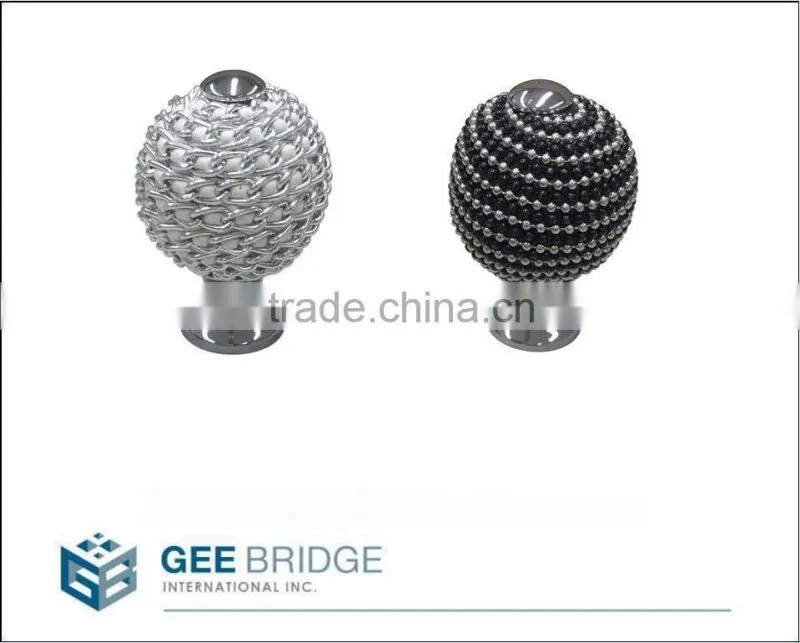 0841007 Solid Brass Octagonal Crystal Cabinet Drawer Door Knob