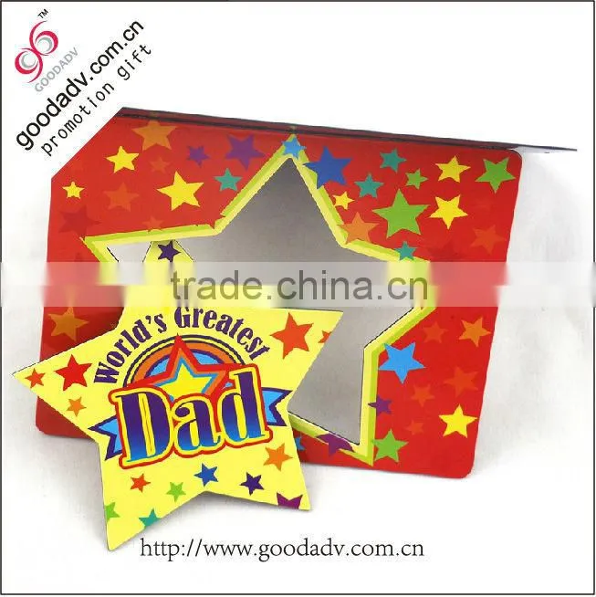 Newest design christmas small gift cardboard photo frame