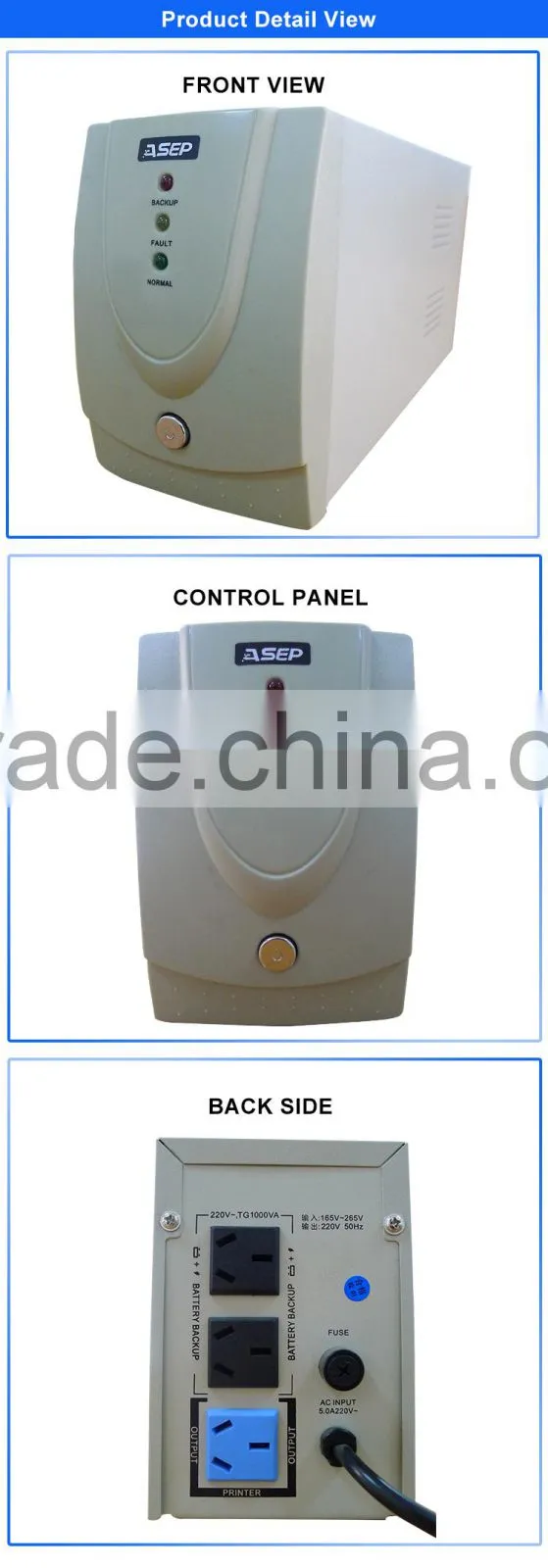 1000VA Offline UPS, computer power backup, UPS system