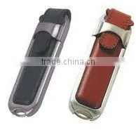 free logo leather usb flash drive 4gb 8gb