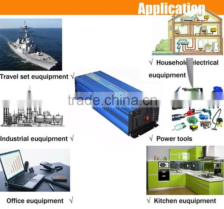 Chenf Modern Hot Sale 2000W Perfect Protection 12V 220V DC to AC High Voltage Transformer Power Supply Inverter