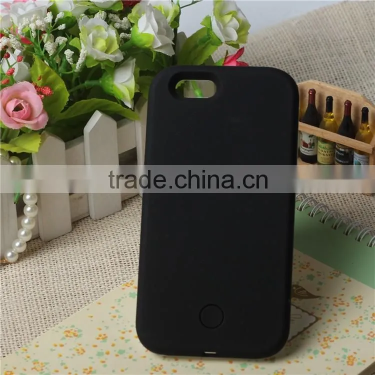 New LED Cell Phone case for Iphone 6S. Exclusive design by Suodarui. Super bright LED lighting great for Selfie and Flashlight.