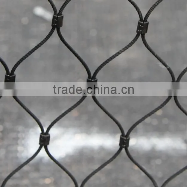 Stainless Steel Ferrule Rope Mesh For Tigers