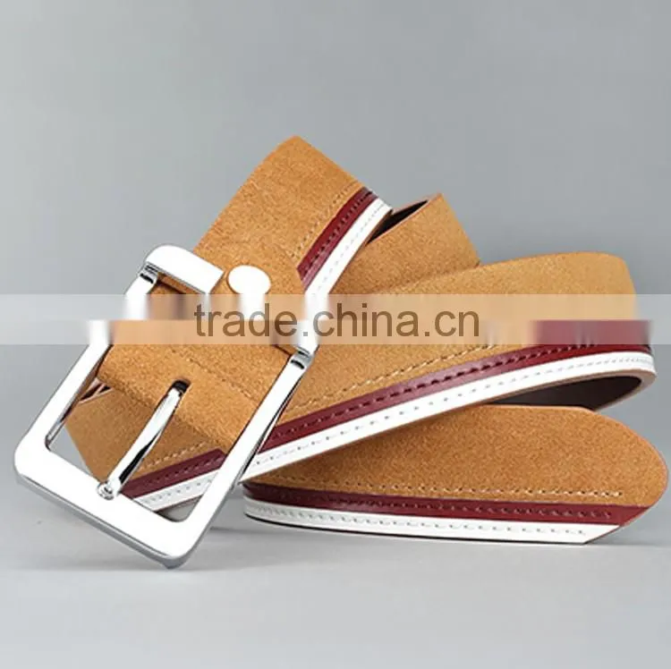College school fashion style oem belt with frosted skin