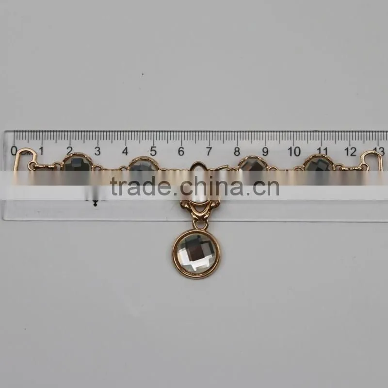 golden welded link ornamental women decorative design metal link chain