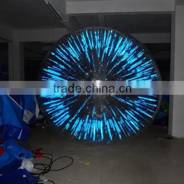 2016 hot pvc shining inflatable cheap zorb balls