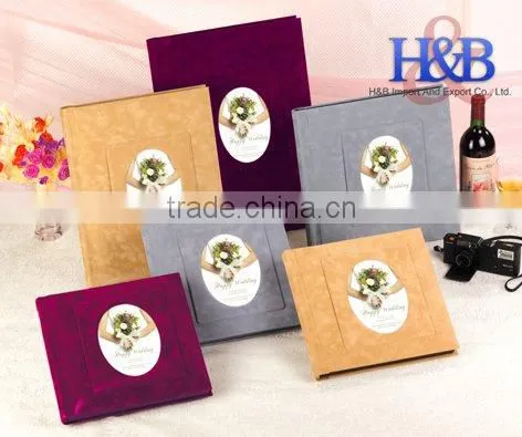 Popular colorful leather wedding album 10x10 photo album