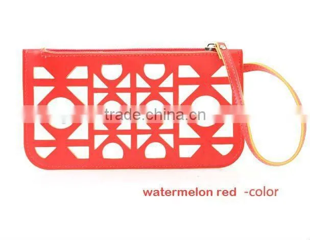 hollowed-out PU cosmetic bag