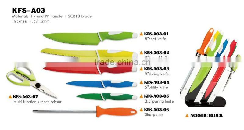 High Quality New Style Stainless Steel Kitchen Knife Set