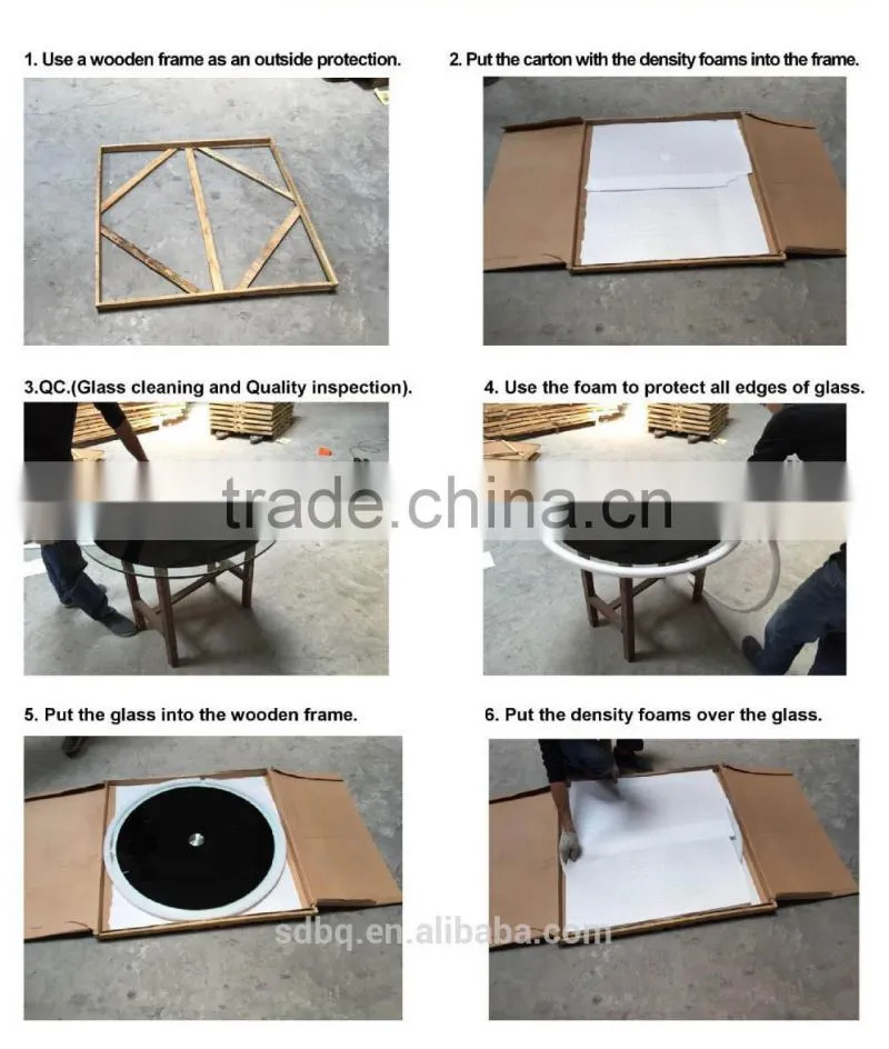 Factory direct hot sale modern glass top office table photos design PT-D0503