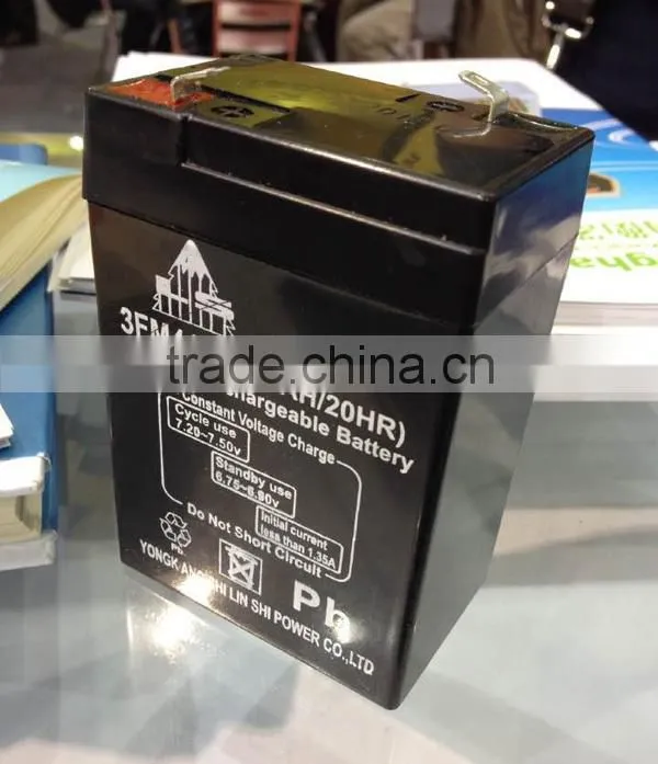 Universal Sealed 6V4Ah Rechargeable Lead Acid Battery