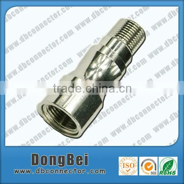 f type rf coaxial cable brass locking terminal