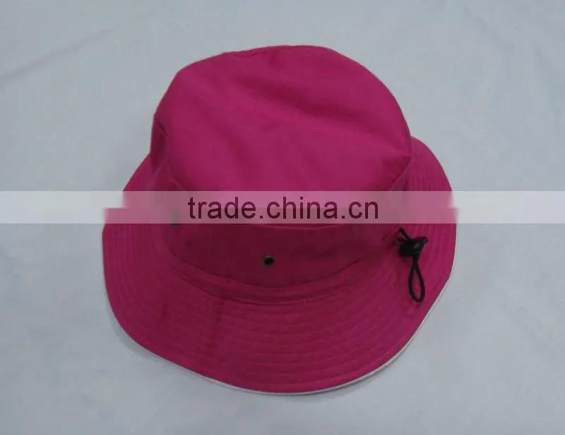 Solid 100% cotton fisherman bucket hat make in china