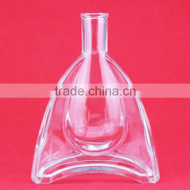 Hot selling good quality fancy glass bottles elegant bottles spirit bottles