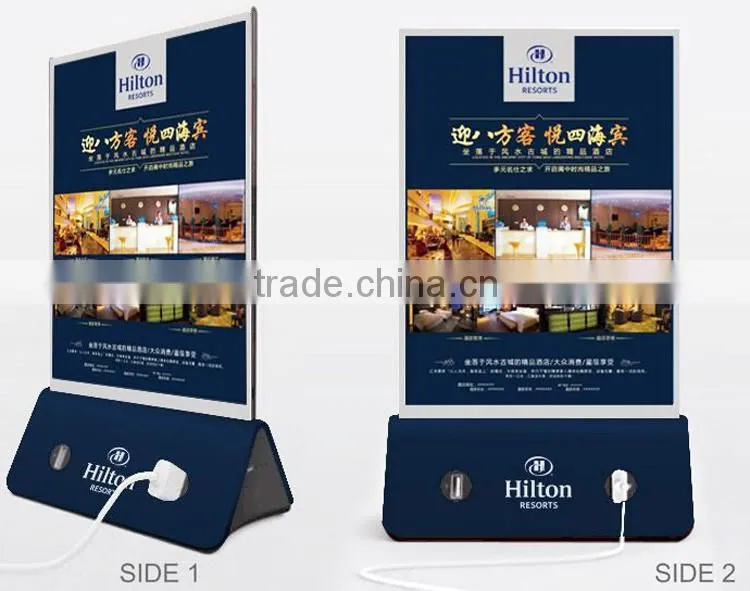 2016 Advertising Portable Power Bank 20000Mah,Mobile Power Bank 10000Mah,Menu Holder Restaurant Power Bank Charger