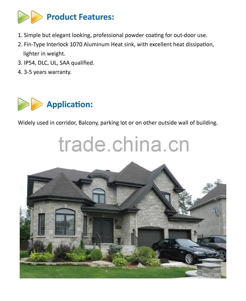 Outdoor DLC 40W LED Wall Pack Light