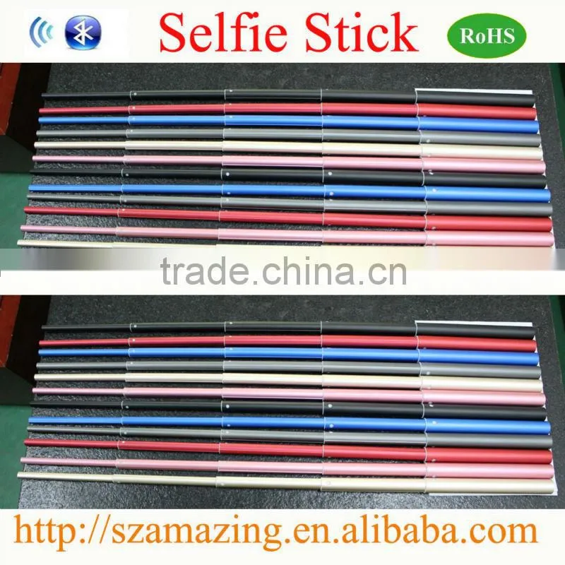 2015 Best Quality Factory Bluetooth Selfie Stick with bluetooth shutter button