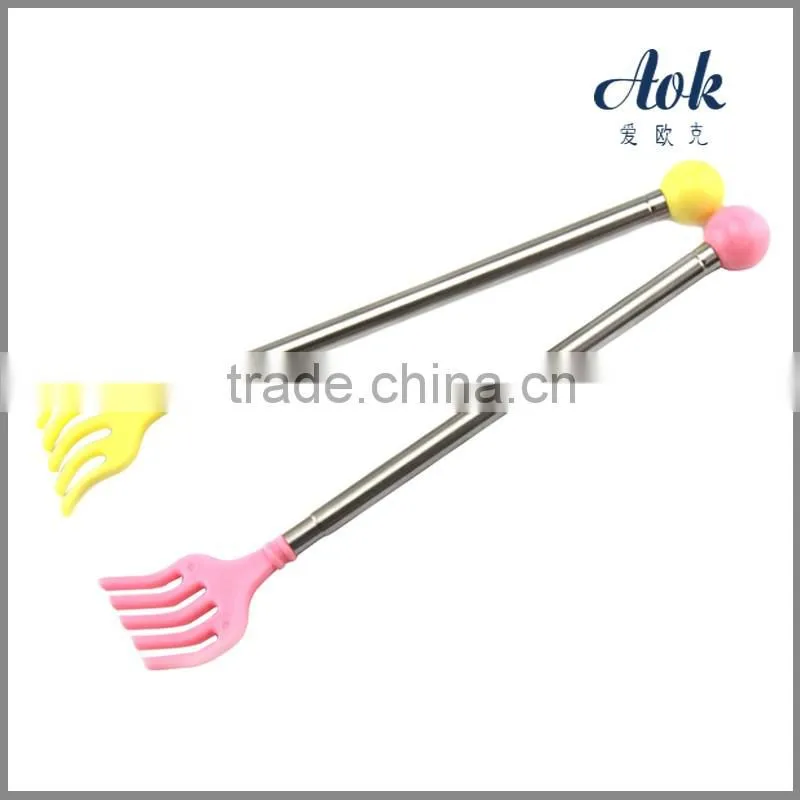 Extendable stainless steel handle back massager hammer