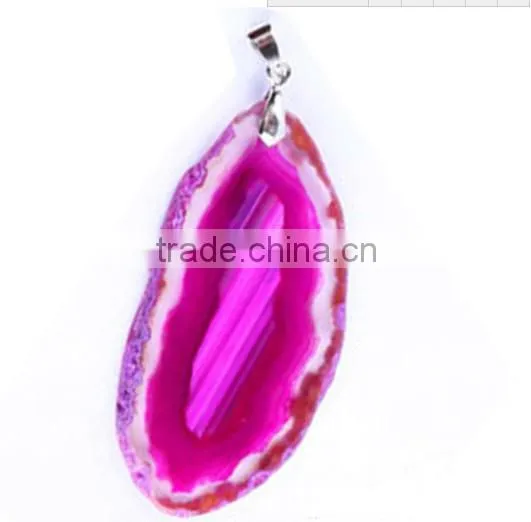 wholesale cutting rainbow agate slices for pendant