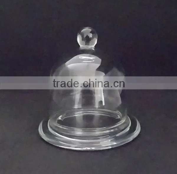 Bread/Cake/Cheese Glass Plate With Glass Cover