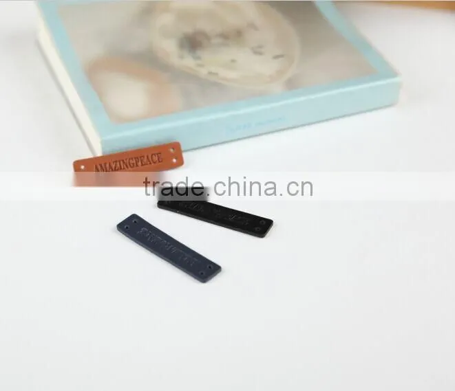 Customized Size and Logo pu leather patch