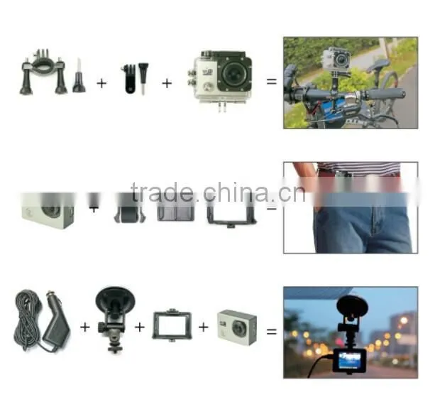 Multipurpose HD DVR SJ6000 video Sport go pro camera extreme Sport Helmet Action Camera+monopod