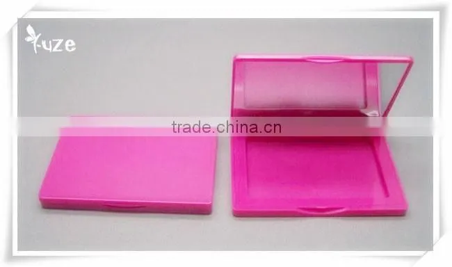Plastic rectangle compact mirror case