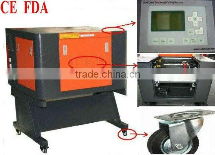 Wood Acrylic Leather Rubber Laser Engraver Cutting Machine