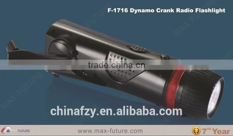 Torch Light,Dynamo Crank Radio with Speaker