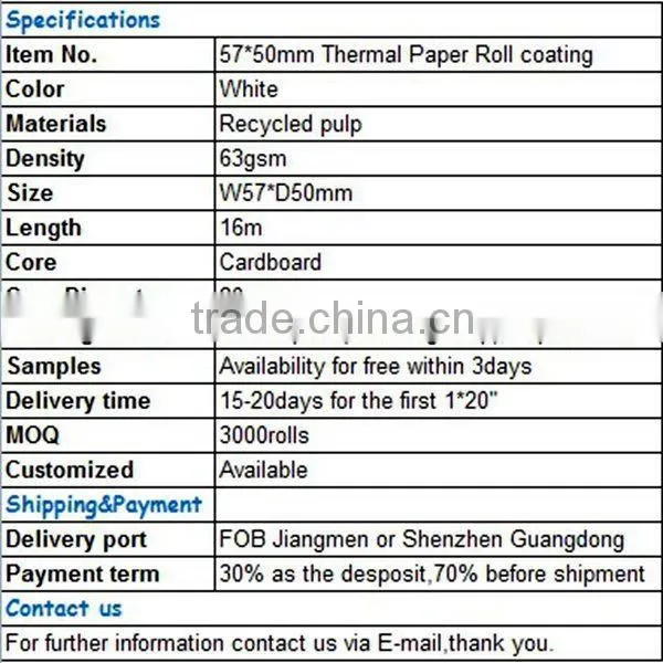 high quality credit card blanks cash register paper roll hunting thermal imaging
