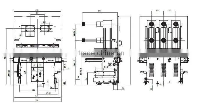 ZN85-40.5 indoor high voltage vacuum switch 33kv vacuum switch 35kv high voltage breaker