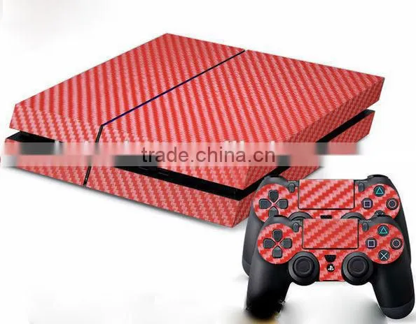carbon fiber skin sticker for video games ps4 console and controller
