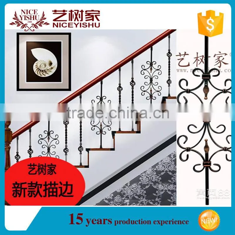 high quality wrought iron stair metal railings,iron grill for balcony