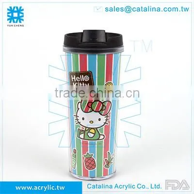 ACRYLIC 12oz 350ML TRAVEL MUG