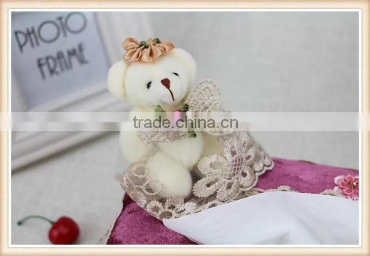 Fancy fabric car tissue box holder