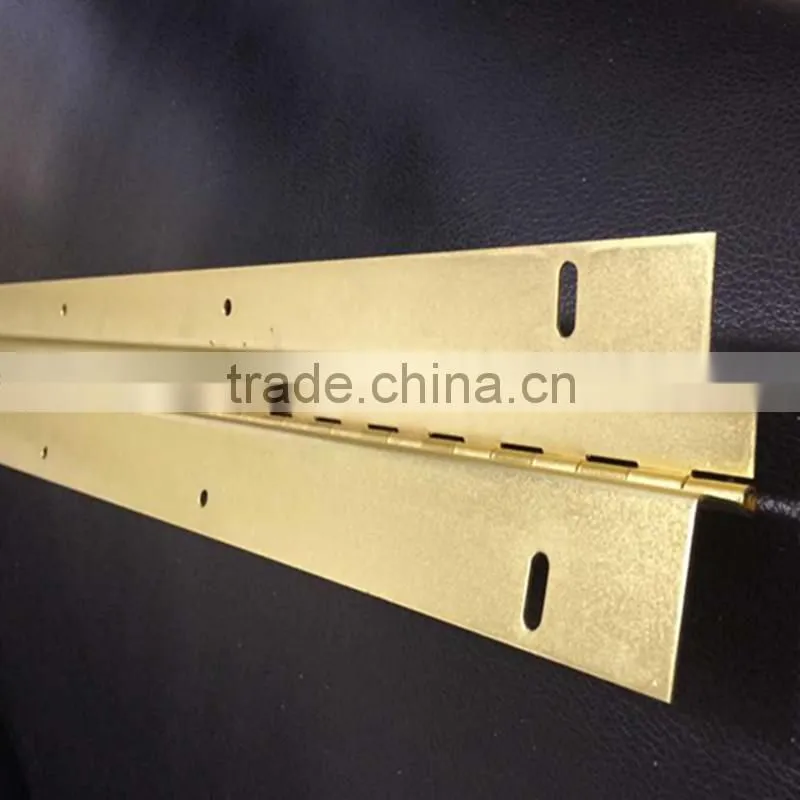 piano long hinge , Special Brass Plated piano hinge,