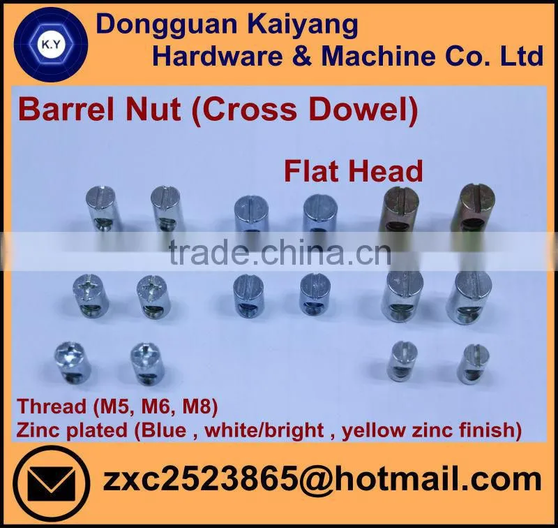 Brad Hole Tee Nut (for Furniture) with black oxide; M12