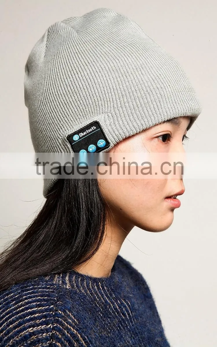 Bluetooth Beanie Hat,Winter Outdoor Sport Premium Knit Cap with Wireless Stereo Headphone