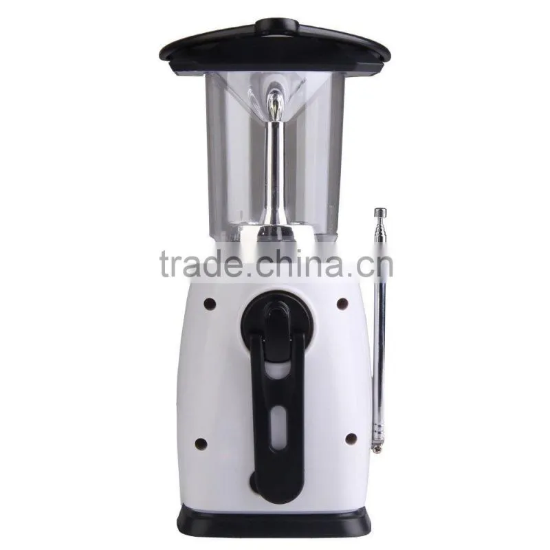 super bright white led camping solar lantern radio