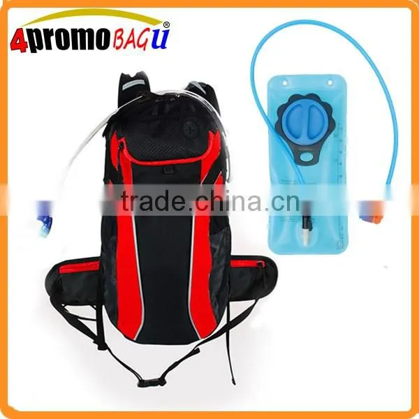 2016 Custom hydration backpack cycling bag with water bladder